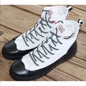 Hunter for Target Adult Unisex Dipped Canvas High Top Sneakers White 13M//15W N
